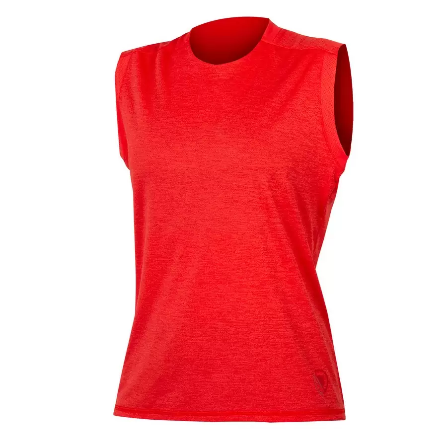Tricouri ciclism - Tricou ciclism femei Endura SINGLE TRACK TANK TOP Orange