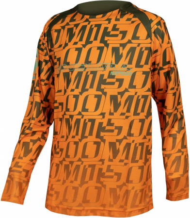 Tricouri ciclism - Bluza copii Endura KIDS MT500 LS PRINT LTD Tangerine