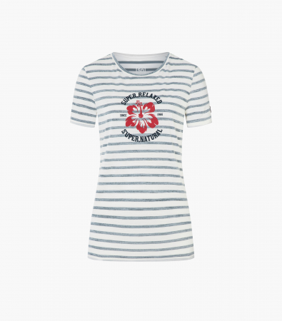 Tricou dama cu merino SN-SUPERNATURAL - W ROSE OF SHARON - Stripe/Smile/Salute [1]