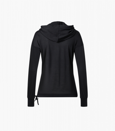 Hanorac dama cu merino SN-SUPERNATURAL - W FUNNEL HOODIE Jet Black [2]