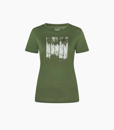 Tricou dama cu merino SN-SUPERNATURAL - W WONDER WALD TEE - Blueberry/Various [3]