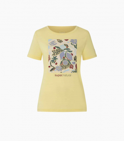 Tricou dama merino SN-SUPERNATURAL - W DOLCE VITA - Chardonnay/Various [3]