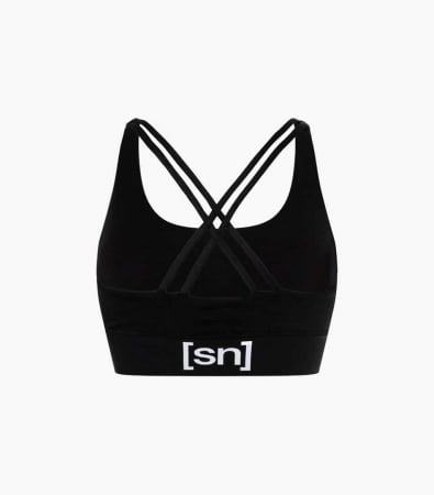Tricouri drumetie - Bustiera dama merino SN-SUPERNATURAL - W SUPER TOP - Jet Black