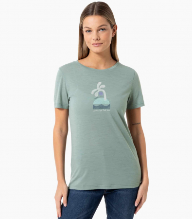 Tricouri drumetie - Tricou dama merino SN-SUPERNATURAL - W SEA LA VIE - Chinois Green/Various