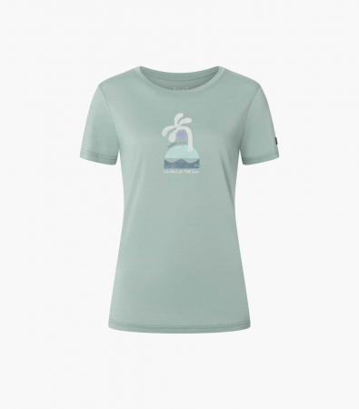 Tricou dama merino SN-SUPERNATURAL - W SEA LA VIE - Chinois Green/Various [3]