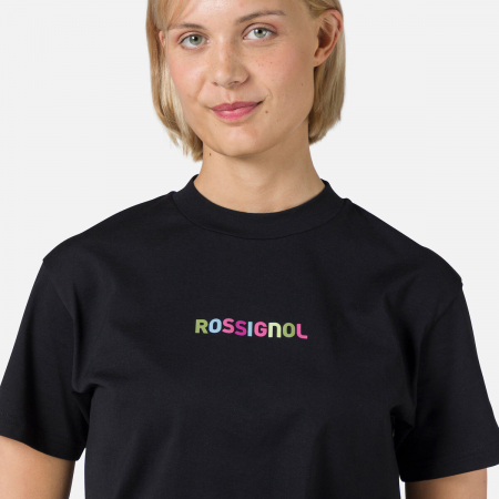 Tricou dama Rossignol W EMBROIDERY - Black [4]