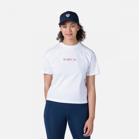 Tricouri - Tricou dama Rossignol W EMBROIDERY - White