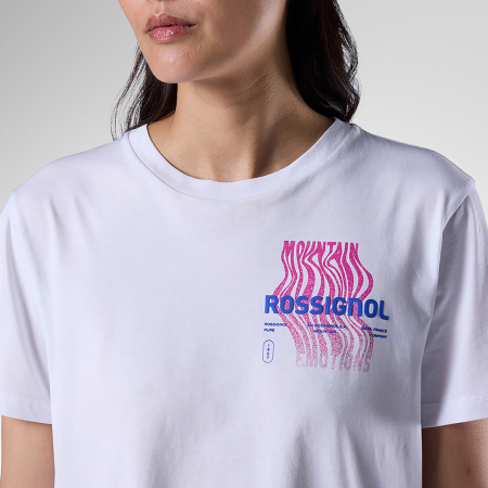 Tricouri - Tricou dama Rossignol W GRAPHIC WATERFALL - White
