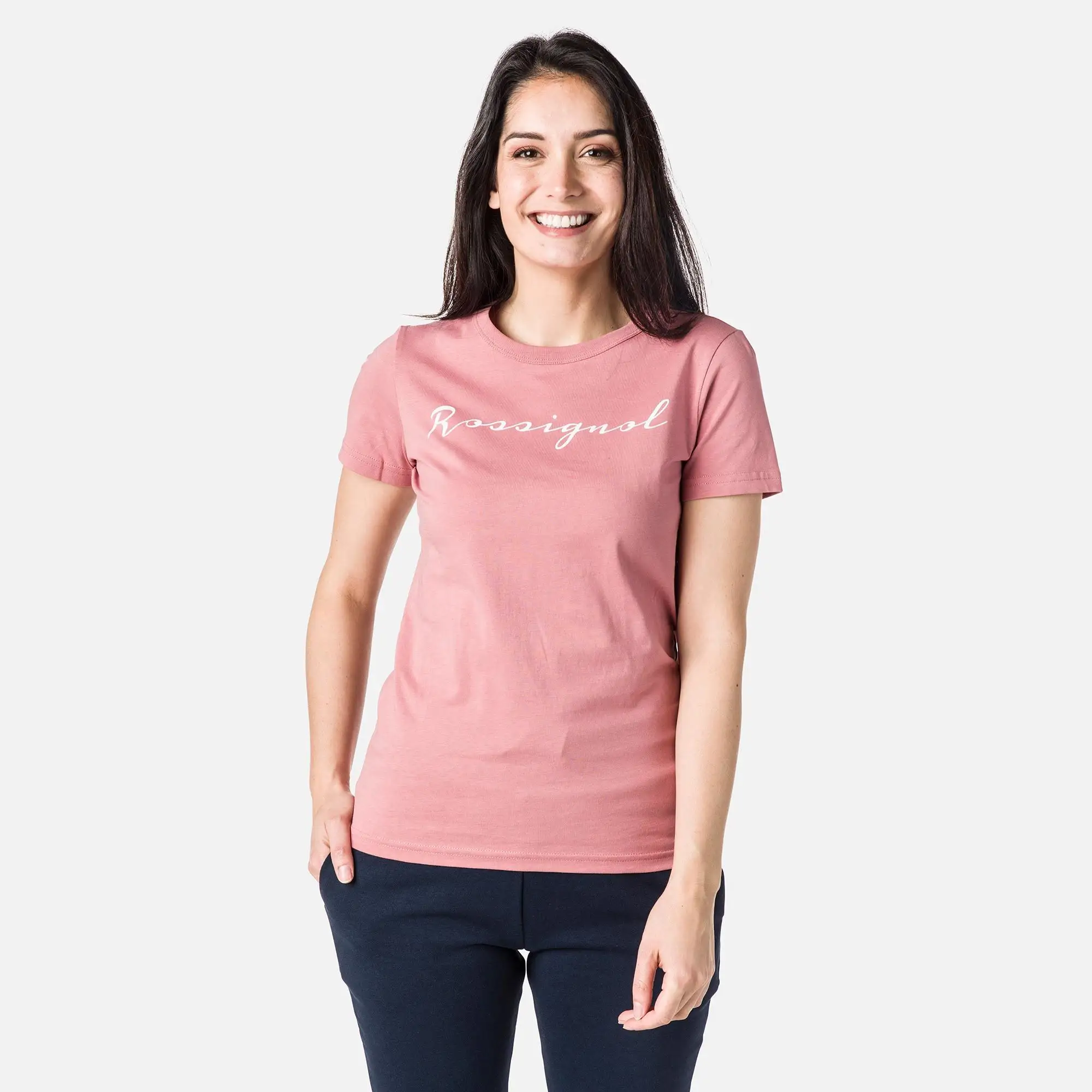 Femei - Tricou dama Rossignol W LOGO ROSSI TEE Wallop rose