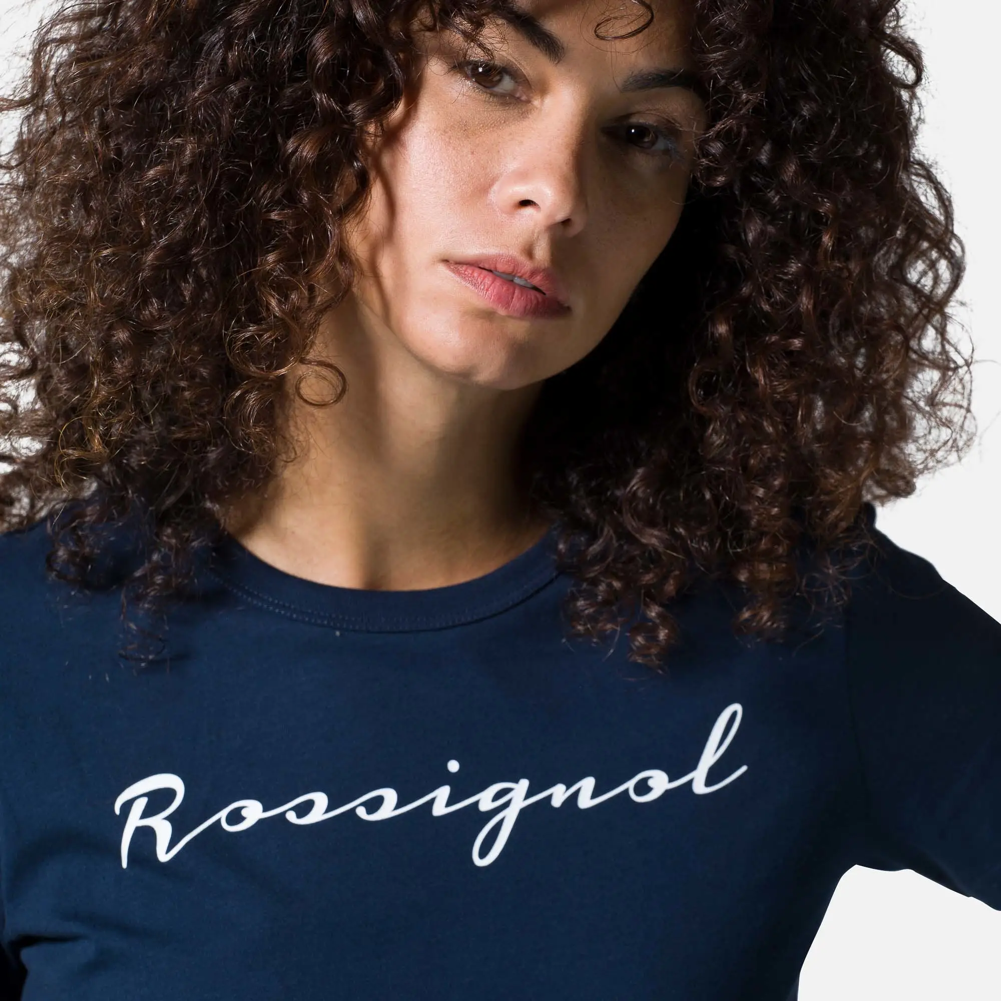 Tricou dama Rossignol W LOGO ROSSI TEE Dark navy [2]