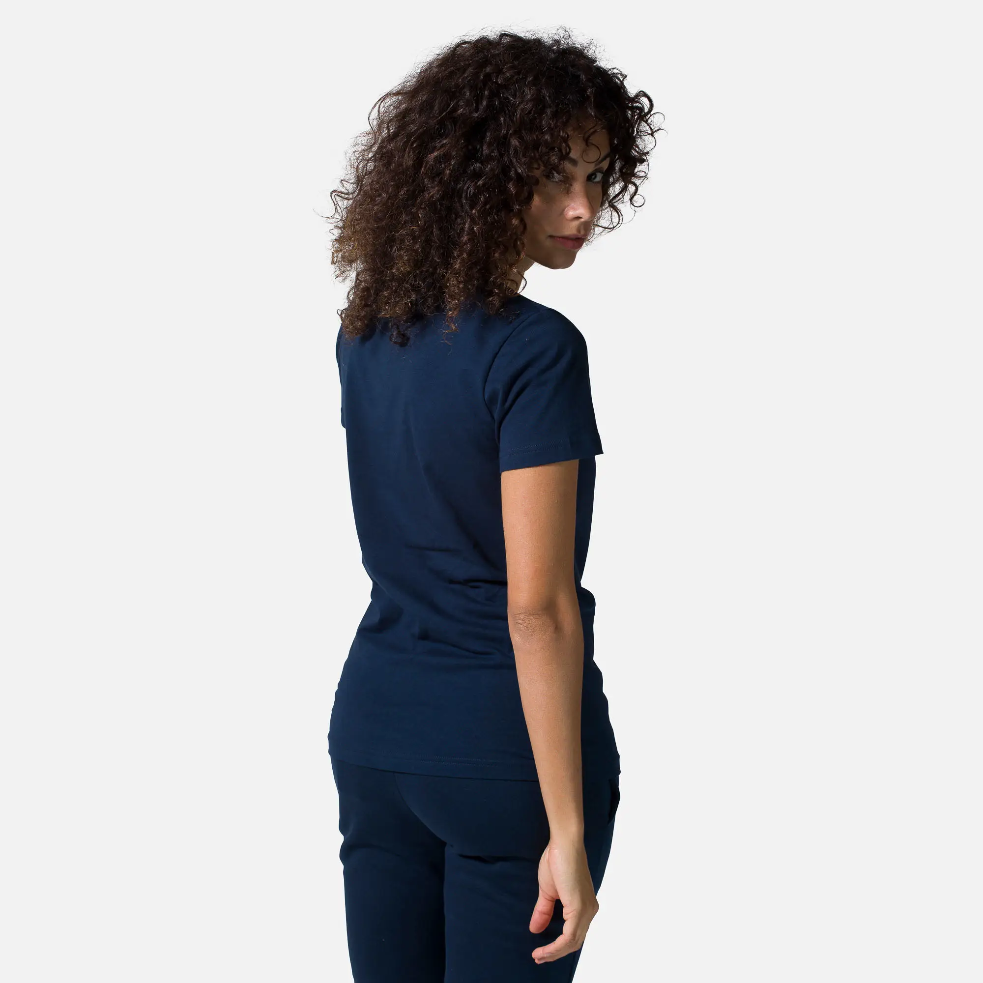Tricou dama Rossignol W LOGO ROSSI TEE Dark navy [1]