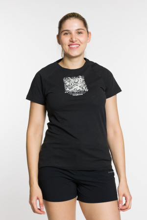 Tricouri - Tricou dama Trangoworld COBDEN-Caviar/Anthracit