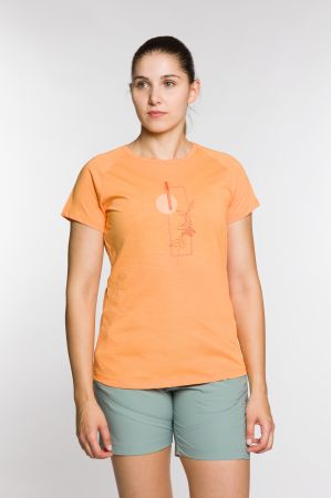Tricouri drumetie - Tricou dama Trangoworld  SERPE Muskmelon