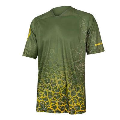 Tricouri ciclism - Tricou Endura SINGLE TRACK PRINT T LTD Green Olive