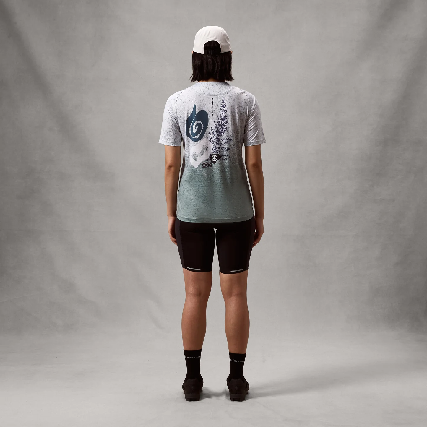 Tricou pentru femei Endura SINGLETRACK S/S PRINT - AERO BLUE [3]