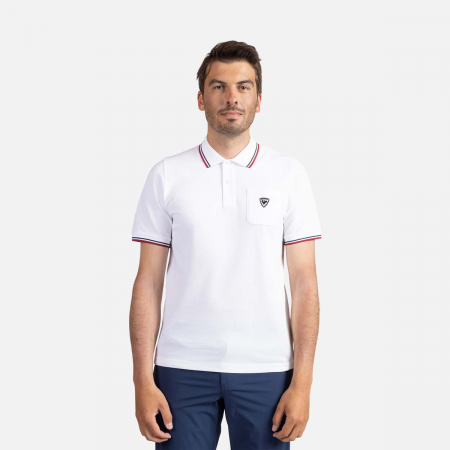 Tricouri - Tricou polo barbati Rossignol PRESSET POCKET - White