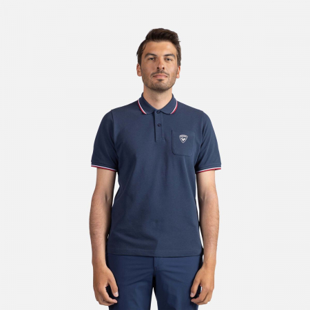 Tricouri - Tricou polo barbati Rossignol PRESSET POCKET - Dark navy