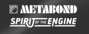 Materiale promoţionale - Autocolant decupat Metabond + Spirit of the engine alb 15 cm