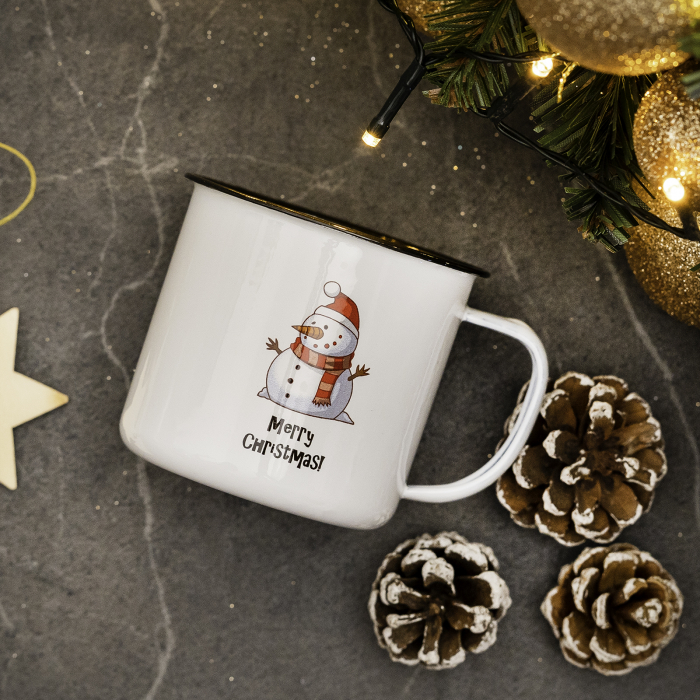 Pachet 2 cani emailate CRACIUN, 330 ml fiecare [4]