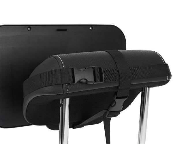 Oglinda auto supraveghere bebe, fixare tetiera, suport anti-alunecare 360 grade, 30x20 cm, negru [7]