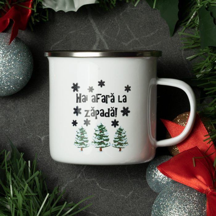 Pachet 3 cani emailate CRACIUN, 330 ml fiecare [4]