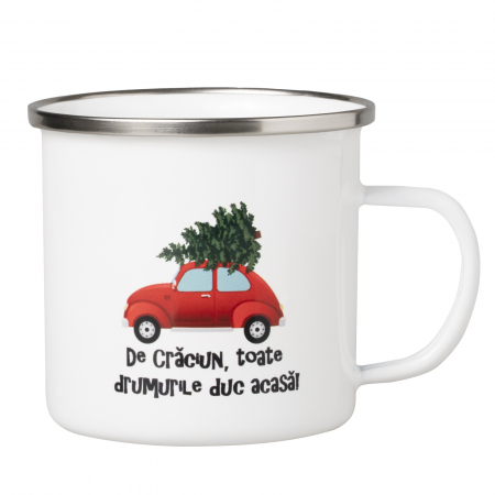 Cană emailata CRACIUN BRADUT de 330 ml, cadou de Sarbatori [0]