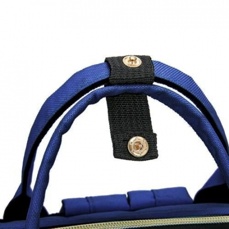 Geanta rucsac multifunctional 3in1, bleumarin din panza oxford pentru bebelusi, copii si mamici, 39cm x26cm x18cm [3]