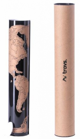 Harta razuibila THE WORLD, 43 x 28.5 cm cu accesoriu de razuit [3]