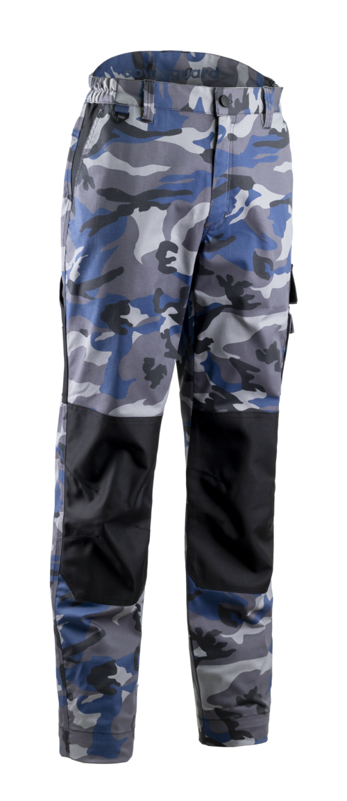 KAMMO, Pantaloni în talie din twill bumbac-poliester-elastan, întărituri Oxford, croială slim fit, 270 g/mp