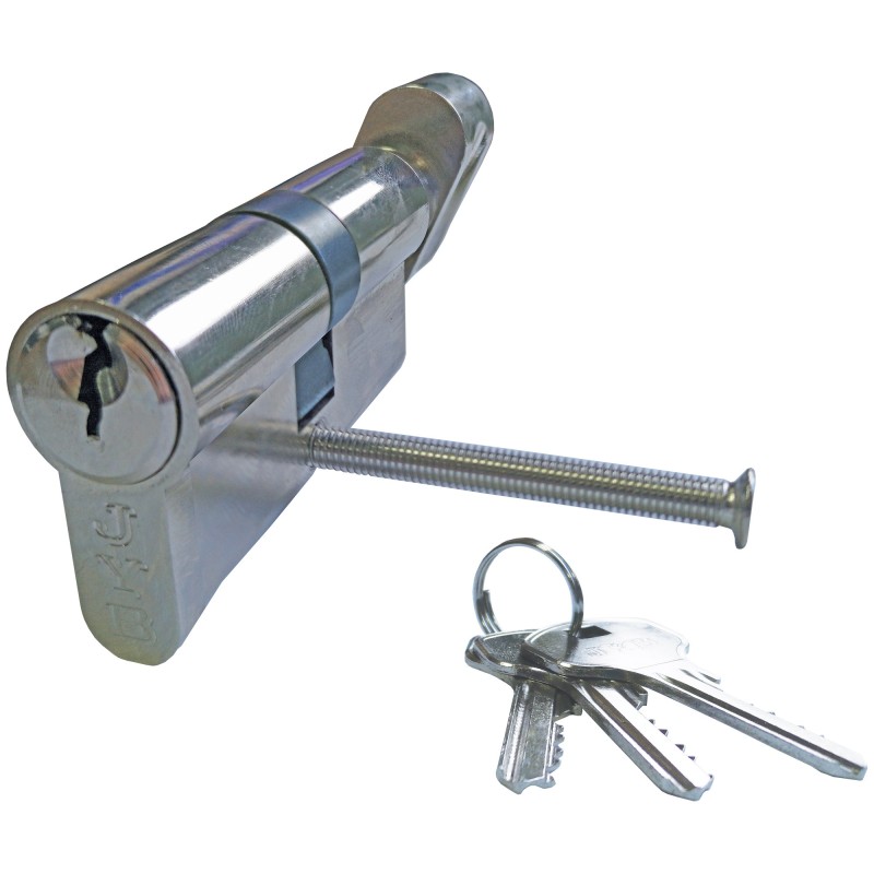 Lacăte și cilindri de siguranță - Cilindru siguranță 60 mm (25-10-25), cheie, buton