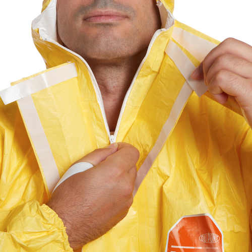 TYCHEM 2000 C, Combinezon de Protecție Chimică Tip 3/4/5/6, Polimer Tyvek®, 83 g/m², Antistatic, Galben [2]