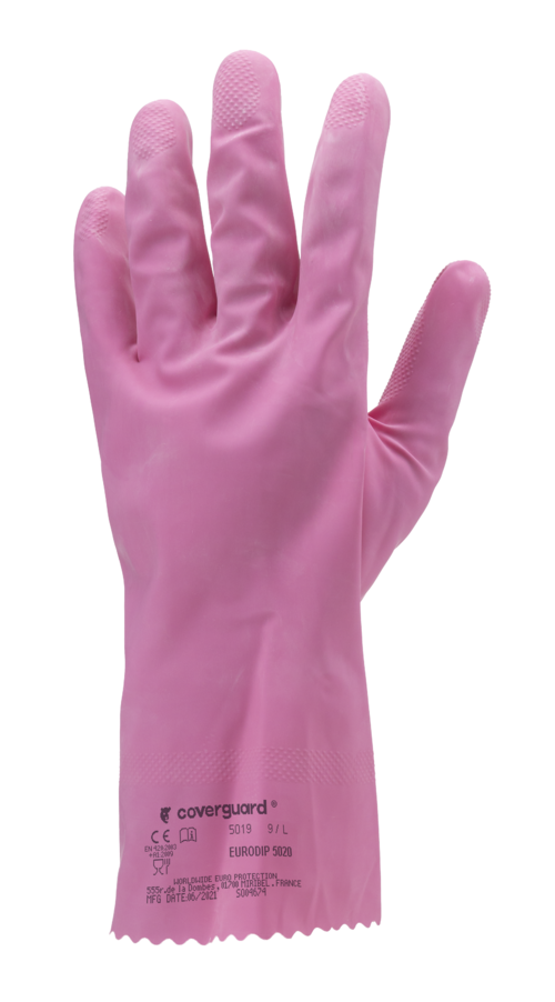EURODIP 5020, Mănuși de protecție chimică din latex natural, interior plușat din bumbac [1]