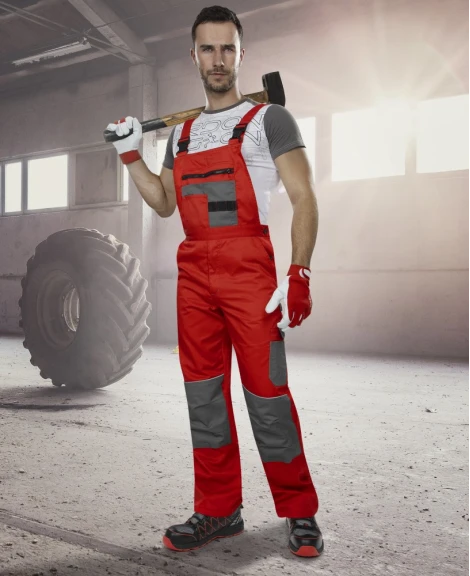 2STRONG, Pantaloni cu pieptar din poliester și bumbac, 235 g/mp [6]