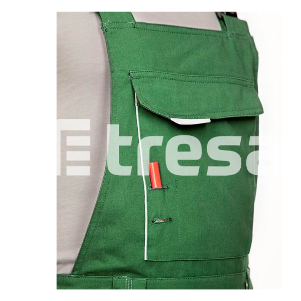 URBAN, Pantaloni cu pieptar din poliester si bumbac [2]