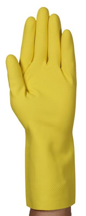 ECONOHANDS PLUS C624, Mănuși de protecție chimică din cauciuc din latex natural, căptușite cu bumbac plușat, lungime 300 mm, grosime 0,35 mm [2]