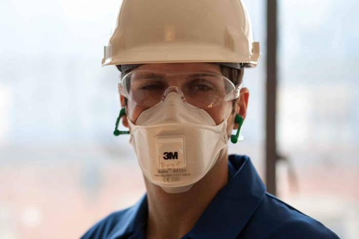 3M AURA 9312+ FFP1, Semimască În Formă De Cupă FFP1, Versiune cu Supapă Cool Flow (10 bucăți / set) [6]