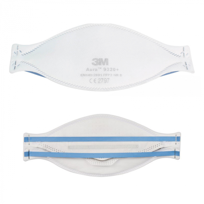 3M AURA 9320+ FFP2, Semimască În Formă De Cupă FFP2, Versiune Simplă (20 bucăți / set) [3]