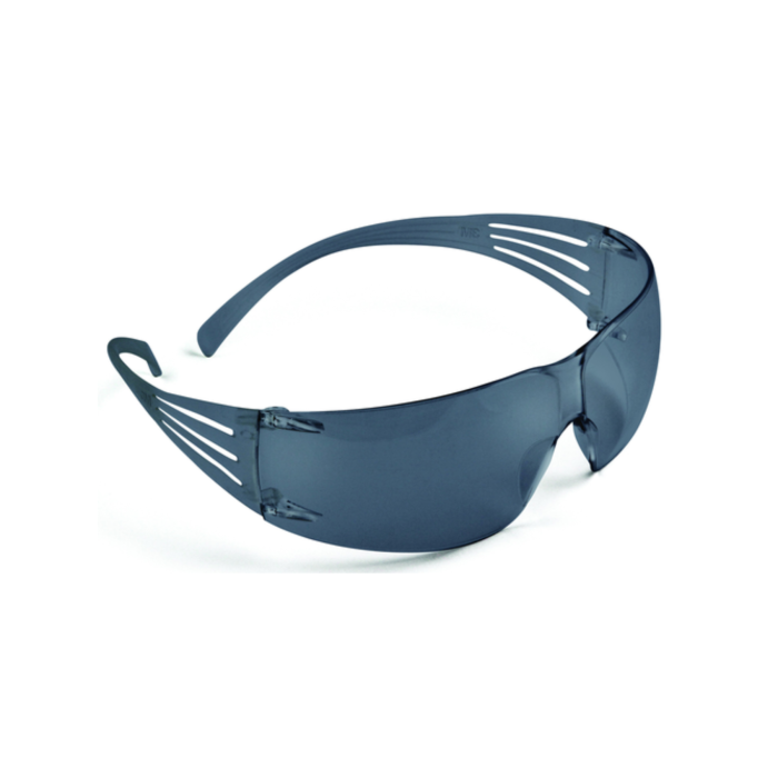 3M SECUREFIT SF202AF, ochelari de protecţie cu lentilă fumurie (gri), tratament anti-ceaţă (AF) / anti-zgârieturi, tehnologie Pressure Diffusion Temple [1]