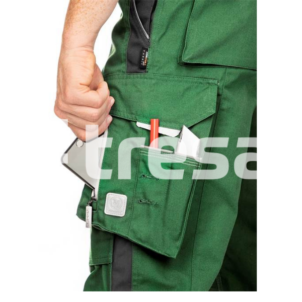 URBAN, Pantaloni cu pieptar din poliester si bumbac [6]