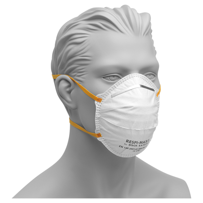 RESPI-MAX-1, Semimască de protecție respiratorie FFP1 fără supapă, material nețesut [2]