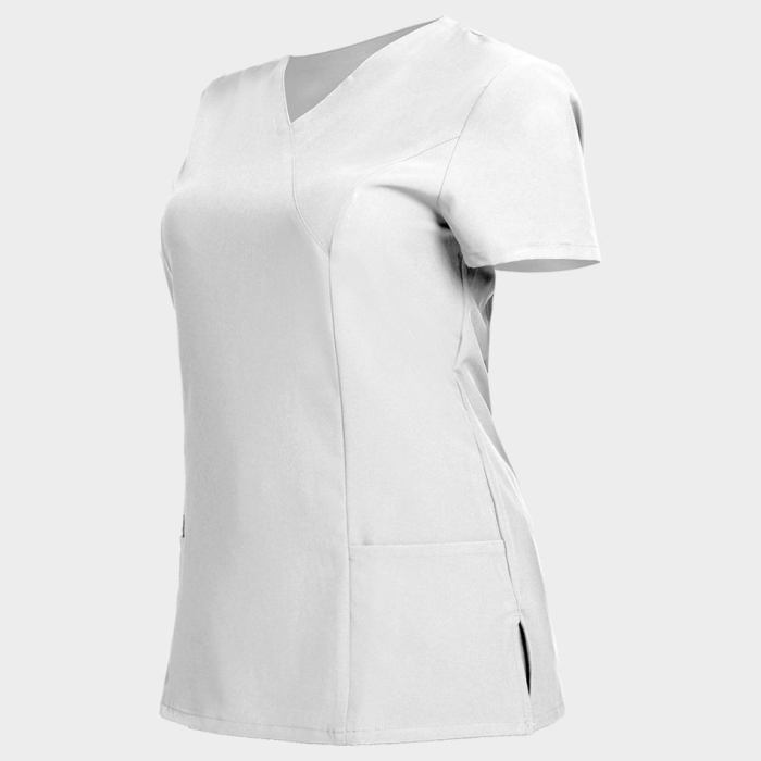 NOBBY WHITE, Tunică medicală pentru femei din poliester 94% și spandex 6%, 170 g/mp [3]