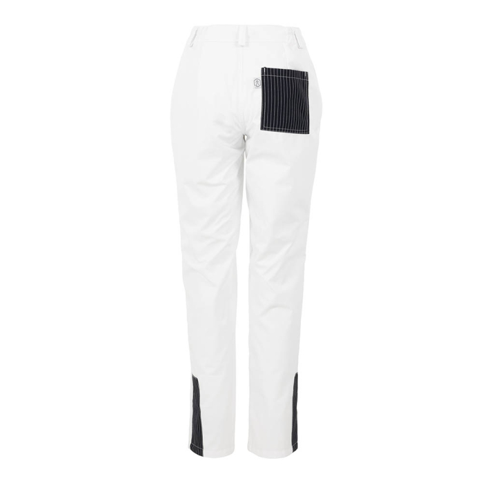 RENANIA ADRIATIC WOMAN G33030, Pantaloni de bucătar de damă albi din bumbac și fibre sintetice [6]
