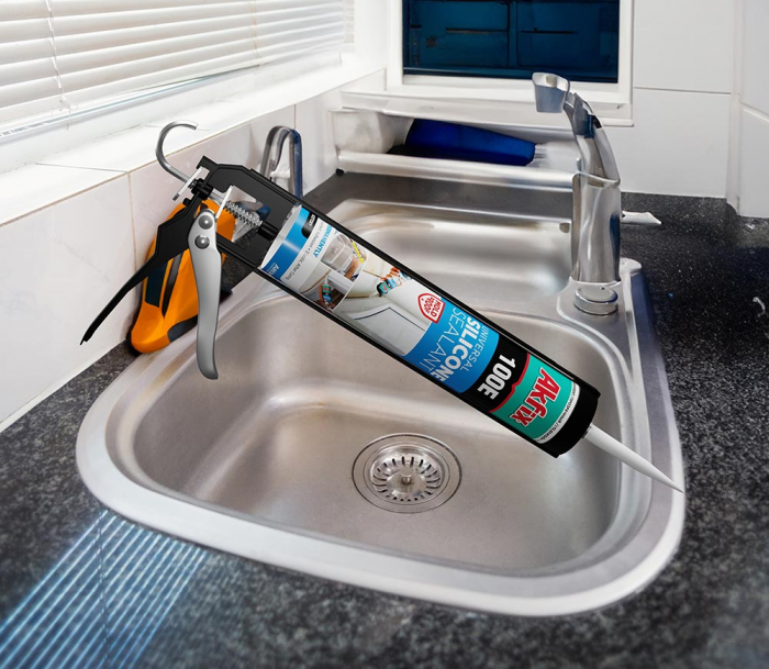 AKFIX 100E, Silicon Universal Alb, 280 ml [4]