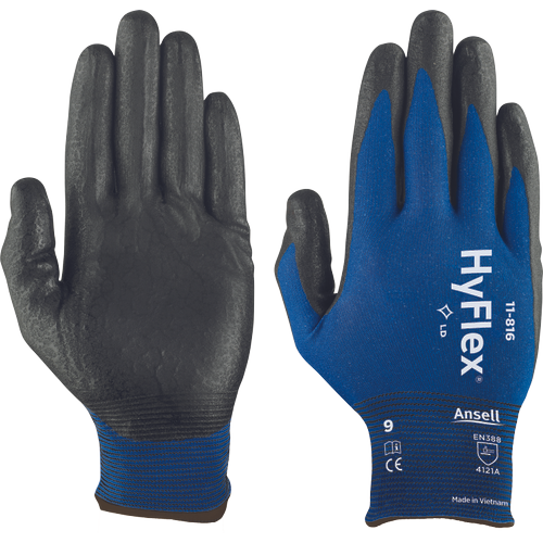 ANSELL HYFLEX 11-816, Mănuși de protecție ultrasubțiri din poliamidă tricotată și elastan, imersate în nitril [2]