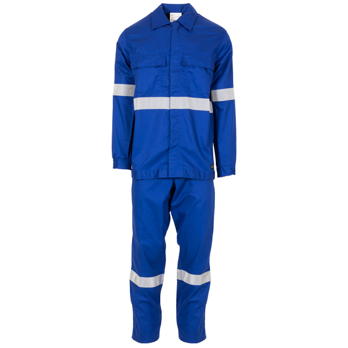 ARCO MULTINORM HIVIS , Costum de protecție multirisc cu elemente HI VIS, ignifug, antistatic (ESD), din bumbac si fibre antistatice, 330 g/mp [2]