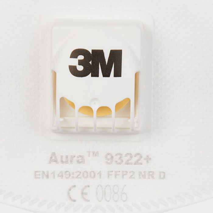 AURA 9322+, Semimasca FFP2 cu valvă Cool Flow™ 3M, design plat-pliabil [3]