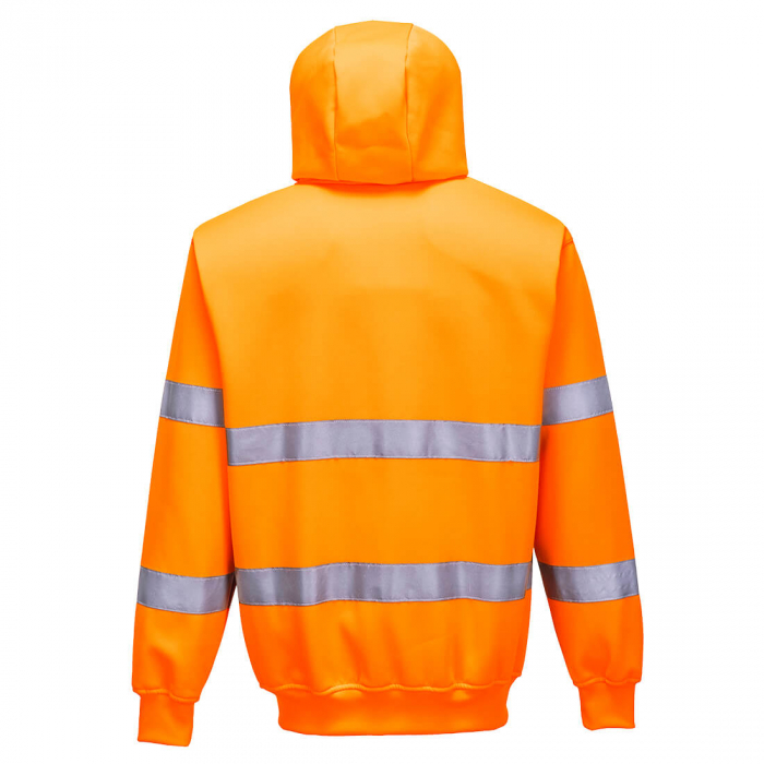 PORTWEST B305, Jachetă tip hanorac Hi-Vis cu glugă încorporată și fermoar frontal, din poliester și bumbac, 300 g/mp [5]