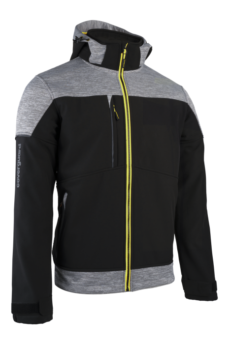 BANJO, Jachetă tip Softshell reciclată GRS în 3 straturi cu membrană PU, 320 g/mp [2]