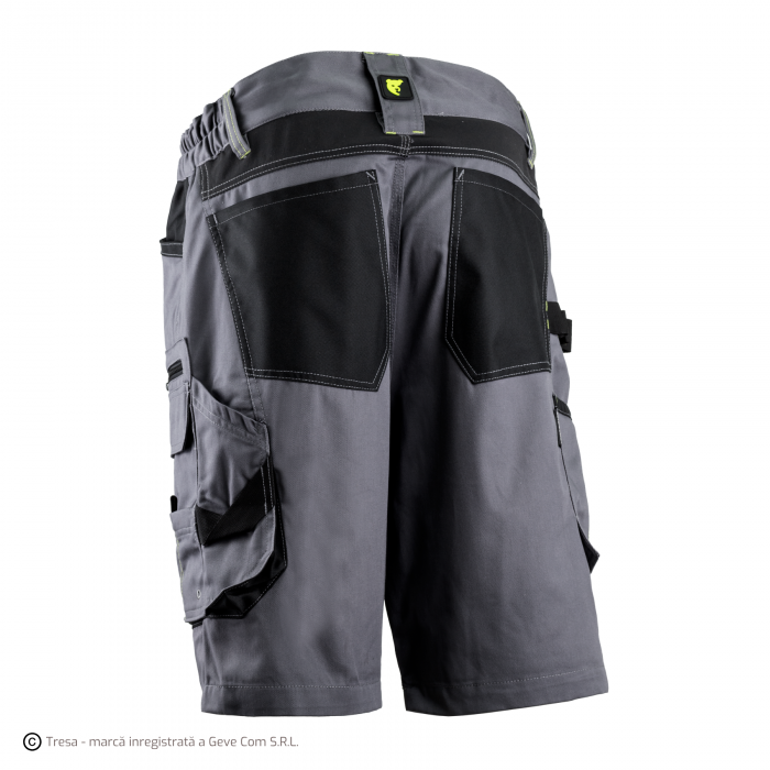 BARU, Bermude din twill bumbac-poliester, cu întărituri Oxford și zone elastice, 270 g/mp [2]