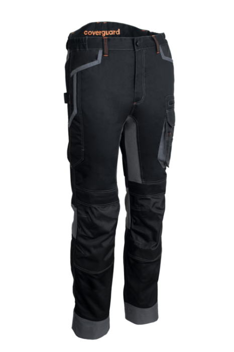 BARU, Pantaloni în talie din twill bumbac-poliester, 270 g/mp, inserții elastice [9]